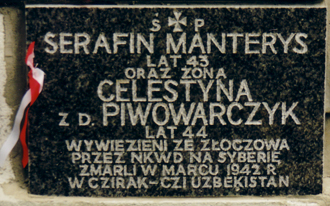 Zrobione  w 1996  w Powązki Cemetary, Warsaw, ze źródła Stanisław Manterys.