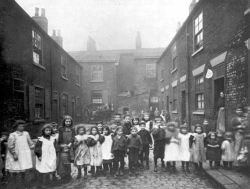 Taken in 1901 in Bell Street (no 19), Leeds, Yorkshire and sourced from www.leodis.net.