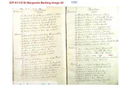 Taken on February 13th, 1781 at St Margarets Barking and sourced from D/P 81/1/8 image 40.