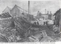 Taken on January 6th, 1899 in Hewett Repair Yard Fisher St and sourced from London Illustrated News.