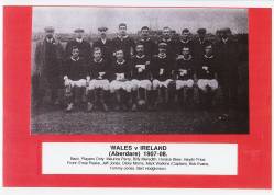 Taken in 1907 in Aberdare Wales and sourced from Welsh FC.