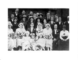Taken in 1921 at St Mary Magdalene East Ham and sourced from Wedding photo.