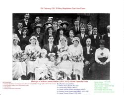 Taken on February 5th, 1921 at St Mary Magdalene East Ham and sourced from Marriage photo.