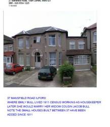 Taken in 2010 at 37 Mansfield Road Ilford Essex and sourced from Google.