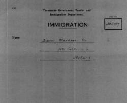 Taken in 1948 in S.S ORMONDE and sourced from Immigration doc 1.