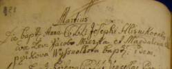 Vyfocen  v Státní archív v Opavě - Zemský archív a zdrojem je Křestní matrika Fr-V-2 (1700 - 1727).