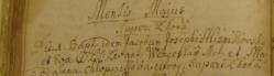 Vyfocen  v Státní archív v Opavě - Zemský archív a zdrojem je Křestní matrika Fr-V-3 (1728 - 1738).