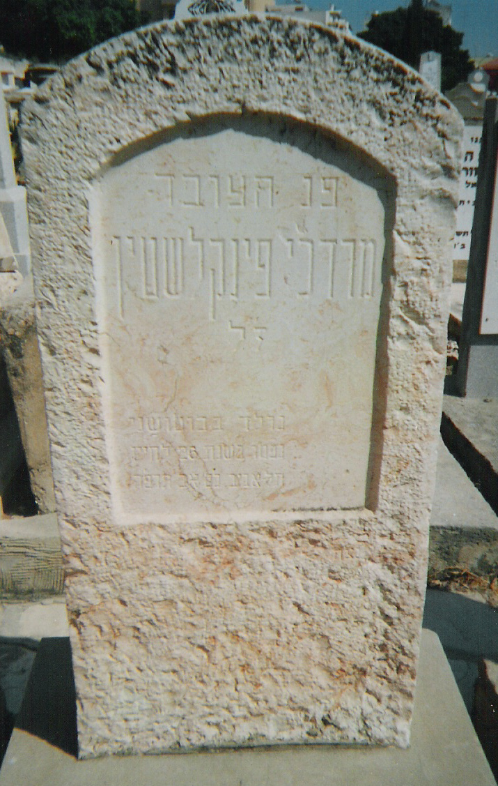 Taken in 2005 at the Jewish Cemetery "Trumpeldor" at IL(TA) for Dan area and sourced from JG029873=ALX=FinkelsteinAlex.