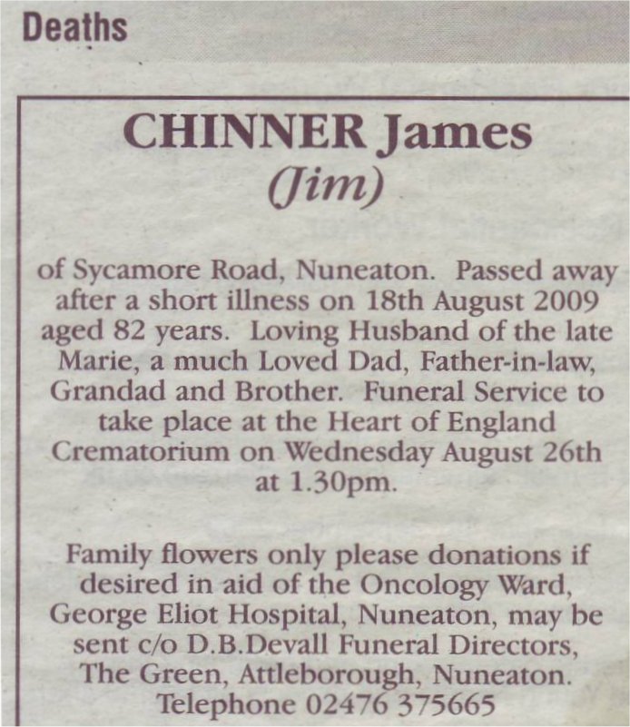  sourced from Nuneaton News - Thursday, August 20, 2009.