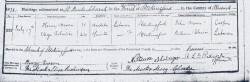 Taken in St.Pauls Church, Stockingford, Nuneaton, Warwickshire and sourced from Marriage Certificate - Eliza ROBINSON & Henry BROWN.