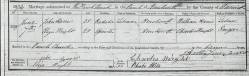 Taken in Kenilworth Parish Church, Warwickshire and sourced from Marriage Certificate - John HARRIS & Eliza WRIGHT.