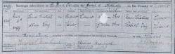 Taken in Parish Church, Oldbury, Worcester and sourced from Marriage Certificate - Samuel WIMBUSH & Alice LONG.