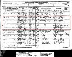 Taken in 4 Mill Street, Newport Pagnall, Buckinghamshire and sourced from RG 11 Piece: 1481 Folio: 33 Page: 9.