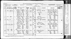 Taken in Long Street, Veros Yard, Atherstone, Warwickshire and sourced from RG 10 Piece: 3167 Folio: 69 Page: 2.