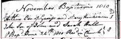 Taken on June 24th, 1810 in Parish Church, Mancetter, Warwickshire and sourced from Ancestry.co.uk.