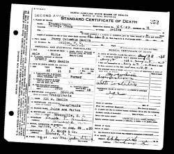  è stata fornita da Death certificate: Perry C Hamlin.