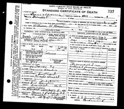  è stata fornita da Death certificate: William W Hamlin.