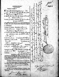  sourced from Notificazione (Part II) of of Sabatino Tancredi and Maddalena Clori.