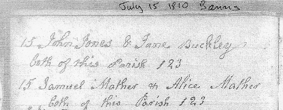 Taken on July 15th, 1810 and sourced from Bolton Library.