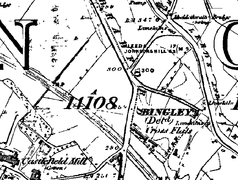 Taken in 1851 in Crossflatts and sourced from Old-Maps.co.uk.