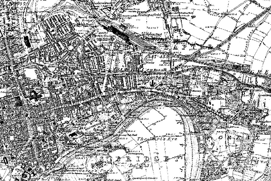 Taken in 1882 in Chester and sourced from Old-Maps.co.uk.