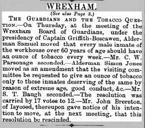 Taken on December 31st, 1892 and sourced from Cheshire Observer.