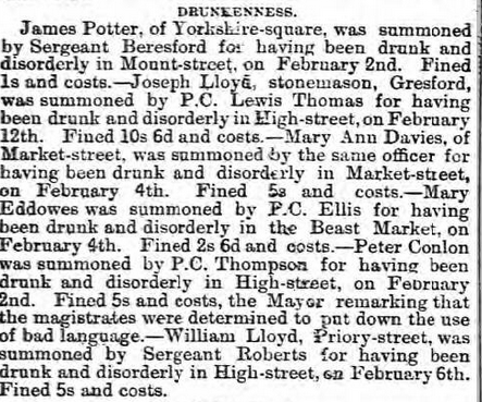 Taken on February 18th, 1893 in Wrexham and sourced from Wrexham Advertiser.