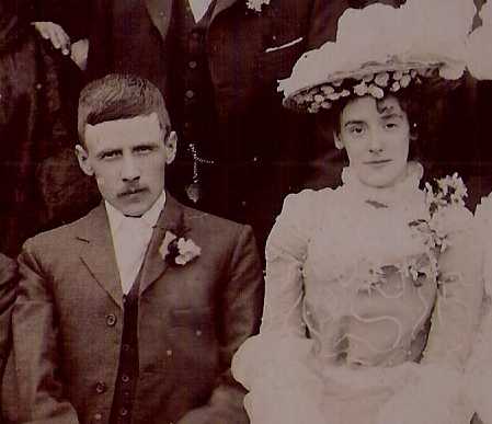 Taken in 1901 in Birkenhead and sourced from 1901 Mather Wedding Photo.