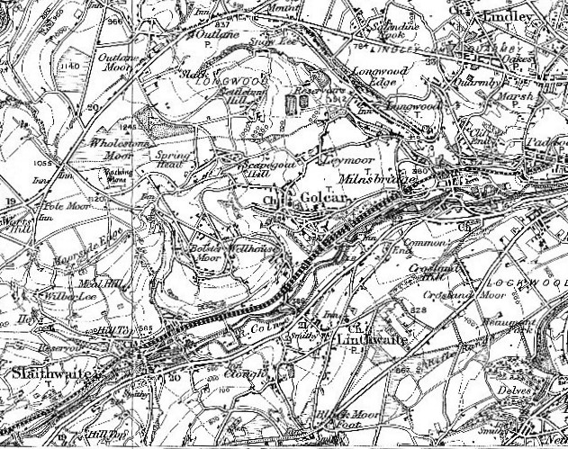 Taken in 1902 in Milnsbridge and sourced from Old-Maps.co.uk.