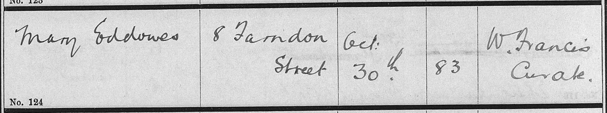 Taken on October 30th, 1912 in Brymbo and sourced from Burial Records - Brymbo.