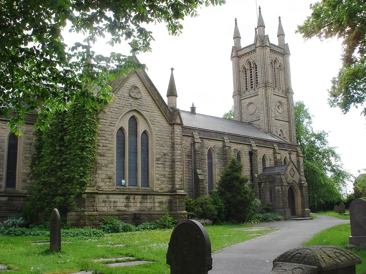 Taken in 2012 at St. Peter (Halliwell) and sourced from Wikipedia.