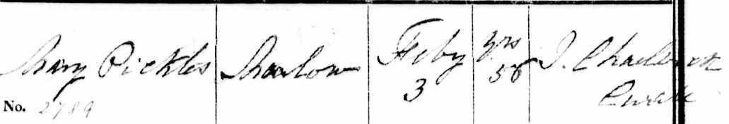 Taken on February 3rd, 1845 in Marlow (aka Marley) and sourced from West Yorkshire Deaths & Burials (1813-1985).