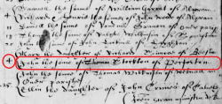 Taken in 1620 and sourced from Certificate - Baptism.