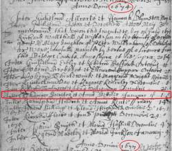 Taken on January 1st, 1674 in Acton by Nantwich and sourced from Cheshire Parish Records (1538-2000).