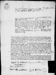Taken in September 1707 in Northwich and sourced from Certificate - Banns / License.