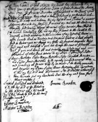 Taken in 1712 and sourced from Wills - Cheshire.