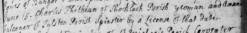 Taken on June 15th, 1734 in Chester and sourced from Certificate - Marriage.