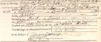 Taken on June 5th, 1759 and sourced from Certificate - Marriage.