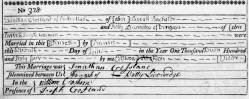 Taken on June 7th, 1764 in Almondbury and sourced from Certificate - Marriage.