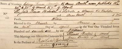 Taken on April 10th, 1776 and sourced from Certificate - Marriage.