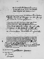 Taken on January 23rd, 1779 in Shocklach and sourced from Certificate - Banns / License.
