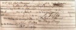 Taken on January 3rd, 1781 and sourced from Certificate - Marriage.