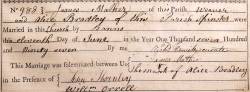 Taken on June 11th, 1797 and sourced from Certificate - Baptism.