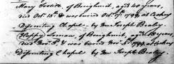 Taken on November 3rd, 1799 and sourced from Burial Record.