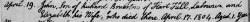 Taken on April 19th, 1804 in Harthill and sourced from Burial Records - Harthill.