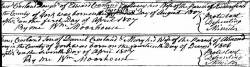Taken in 1807 and sourced from Certificate - Baptism.