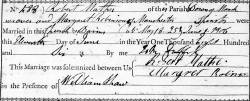 Taken on June 11th, 1806 and sourced from Certificate - Marriage.