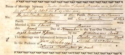 Taken on November 2nd, 1807 and sourced from Certificate - Marriage.