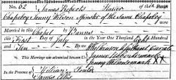 Taken on June 1st, 1810 and sourced from Certificate - Marriage.