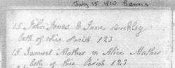 Taken on July 15th, 1810 and sourced from Bolton Library.